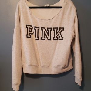 PINK Gray Sweatshirt
